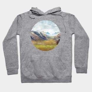 Mountain Landscape (Circle) Hoodie